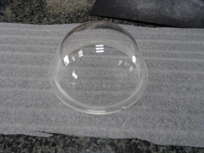 high transparent PMMA dome CNC Rapid sample